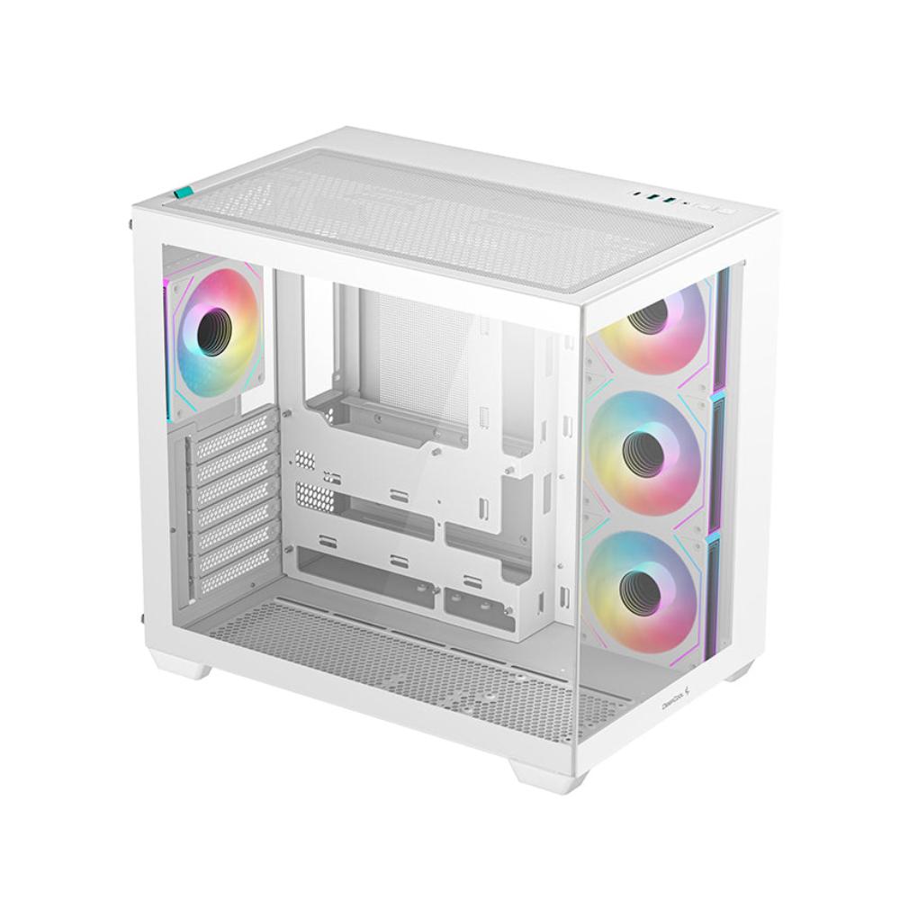 DEEPCOOL CG530 4F ARGB ATX Mid Tower Cabinet (White) - 3