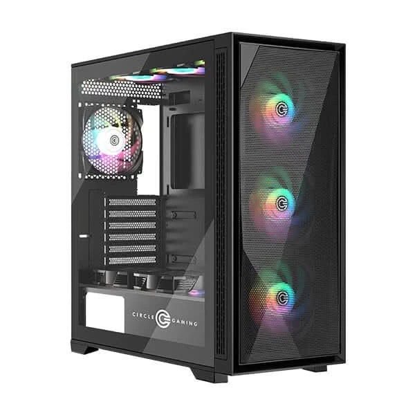 CIRCLE FURIOUS 360 MESH ARGB MID TOWER GAMING CABINET – TechCure India