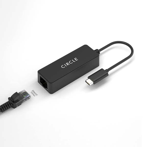 CIRCLE ROOTZ TYPE-C ETHERNET 10/100 MBPS Wired Ethernet Lan Adapter compatible with Windows & Mac – TechCure India