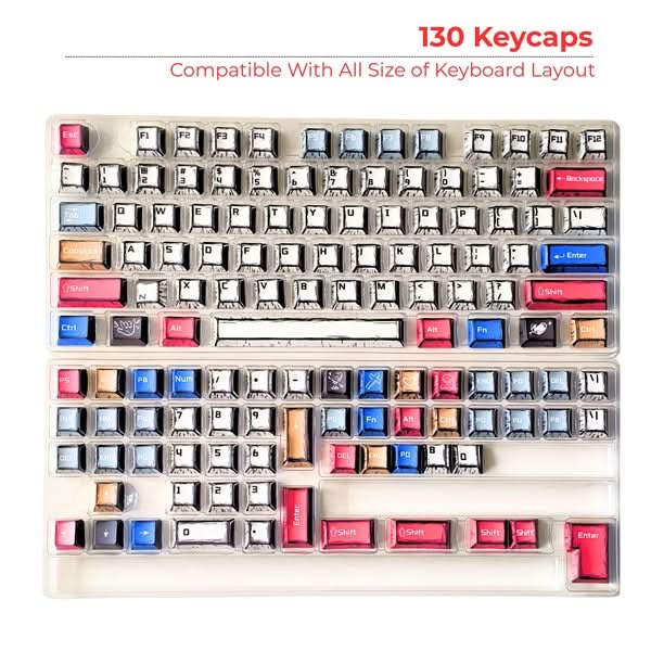 Aula Leobog PBT Comic Sublimation Keycaps 130 Qty Comic keycaps (CK) – TechCure India