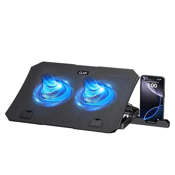 CLAW Air Pro C39 Laptop Cooling Pad with Dual 125mm Fans (Black) – TechCure India