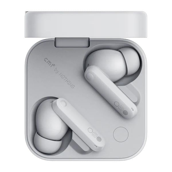 CMF Buds Pro 2 Wireless Earbuds, Hi-Res Audio with LDAC, 50 dB Hybrid Noise Cancelling Earbuds, Ultra Bass Technology, Bluetooth 5.3, 43H Play Time with Charging Case, 6 HD Mics Headphones (Light Grey) – TechCure India