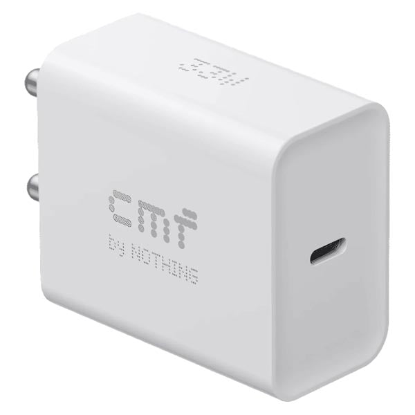 CMF by Nothing 33W Type-C Power Fast Charger Adapter | Compatible with CMF Phone 1, Nothing Phone 2a Plus, Phone 2a, Phone 2, Phone 1 | Quick Charge 3A Wall Charging for Android (White, Without Cable) – TechCure India