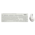 Consistent Glory Wireless Keyboard with Mouse (CMW402) with 2.4 GHz USB Receiver, 10m Working Range, 12 Shortcut Keys, Adjustable DPI (White) – TechCure India