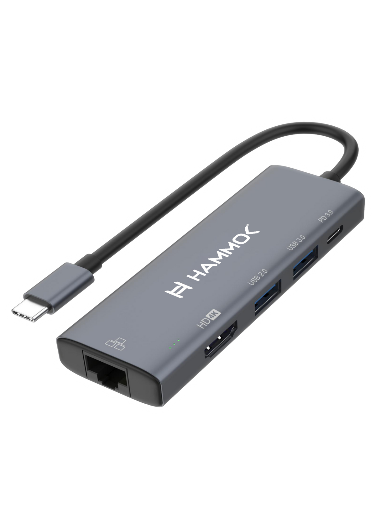 Hammok Comet 5-in-1 USB-C Hub with 4K HDMI & LAN — TechCure India