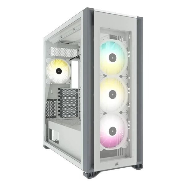 CORSAIR ICUE 7000X RGB (ATX) Full Tower Cabinet With Tempered Glass Side Panel (White) – TechCure India