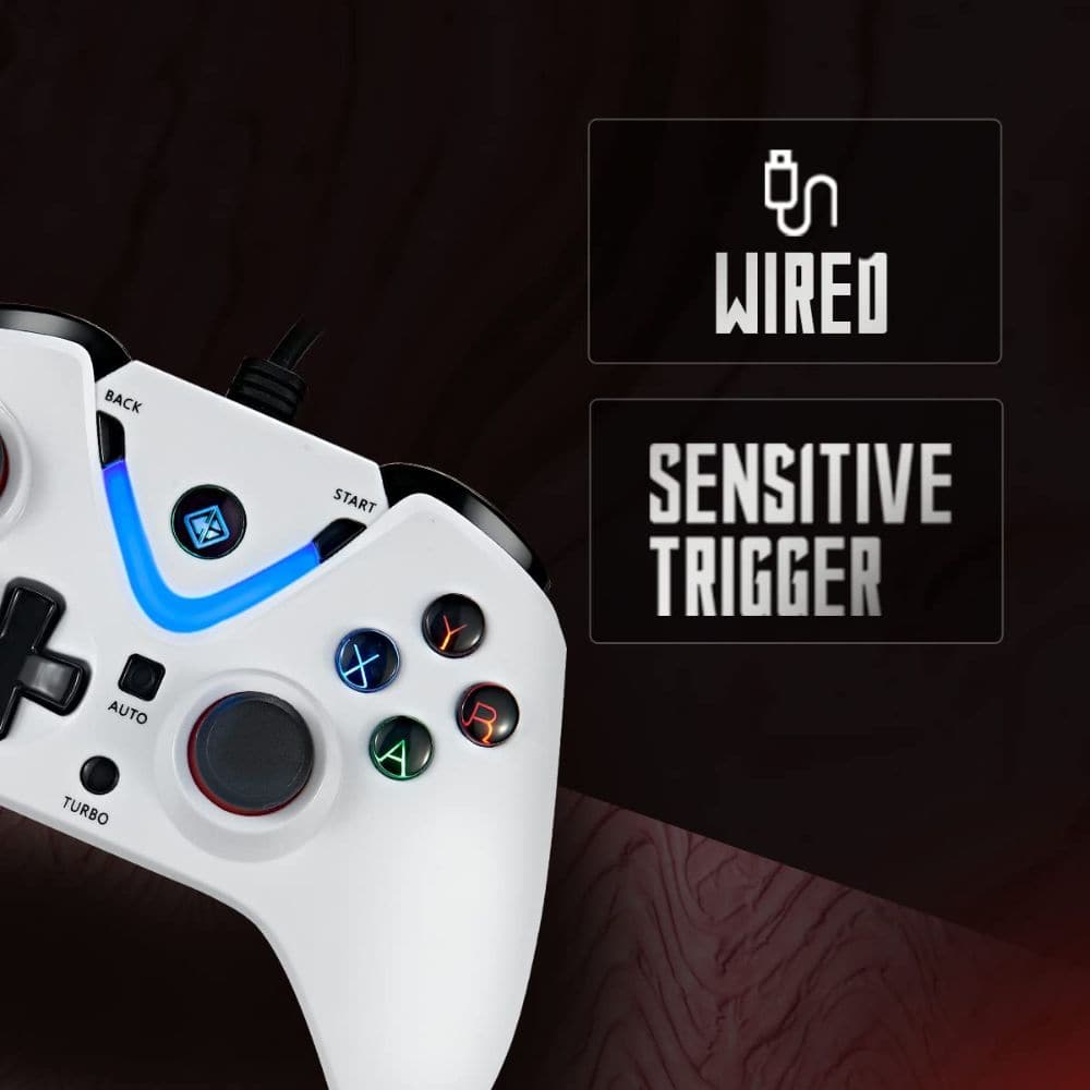COSMIC BYTE Ares Wired Controller (White) - 3