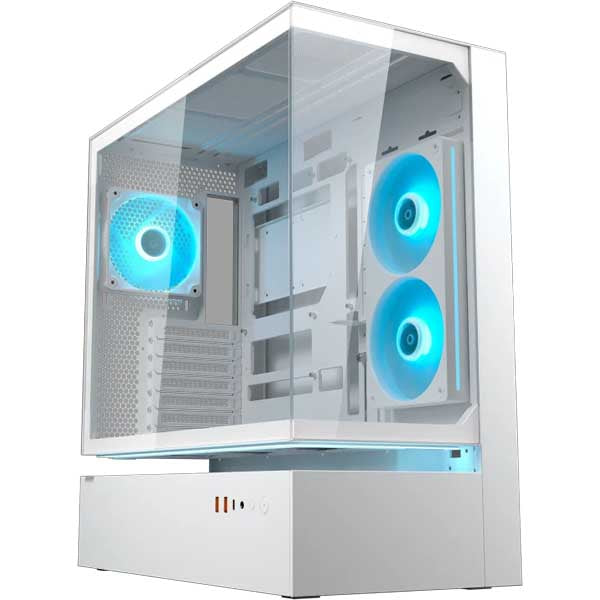 COUGAR CFV235 ARGB ATX Mid Tower Cabinet (White) – TechCure India