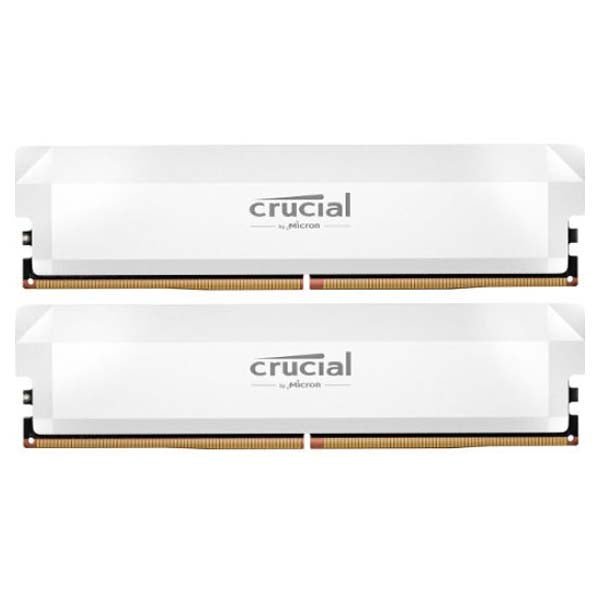 Crucial Pro Overclocking 32GB (2 x 16GB) DDR5 6000 MT/s CL36 UDIMM Memory Kit (White) – TechCure India