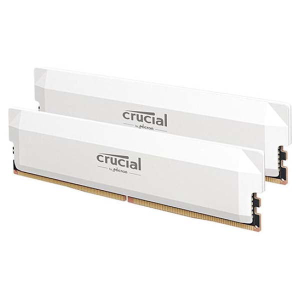 Crucial Pro Overclocking 32GB (2 x 16GB) DDR5 6000 MT/s CL36 UDIMM Memory Kit (White) – TechCure India