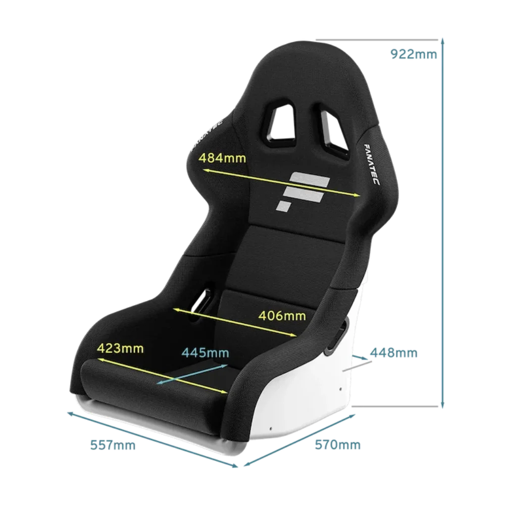 FANATEC GT Cockpit Seat ( White ) – TechCure India