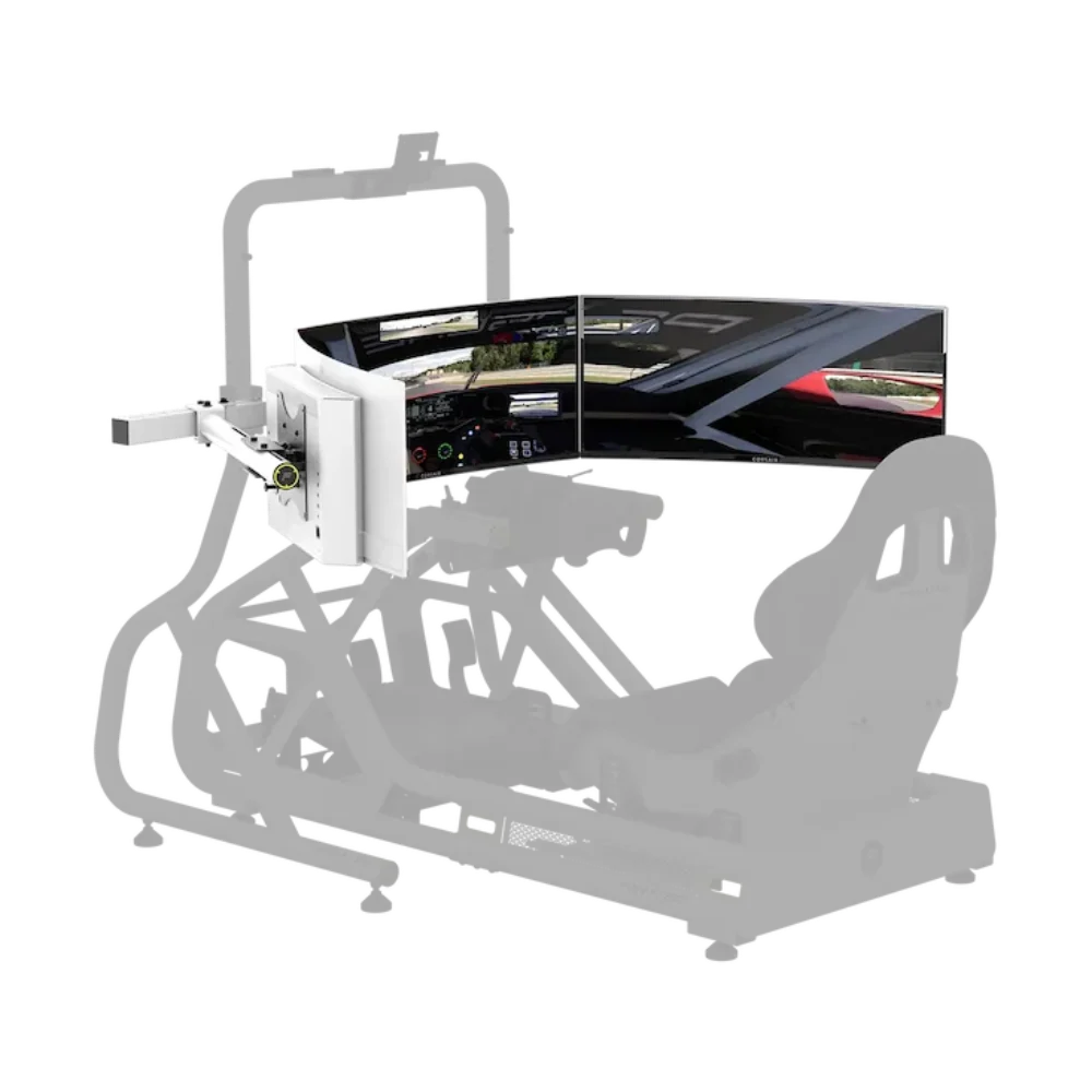 FANATEC GT Cockpit Triple Monitor Expansion Kit ( White ) – TechCure India