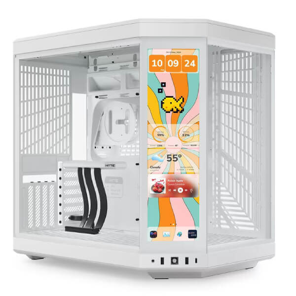 HYTE Y70 TOUCH INFINITE (E-ATX) MID TOWER CABINET (SNOW WHITE) CS-HYTE-Y70TI-WW – TechCure India