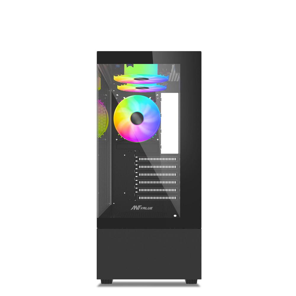 ANT VALUE CV100 ATX Mid Tower Cabinet ( Black ) - 2