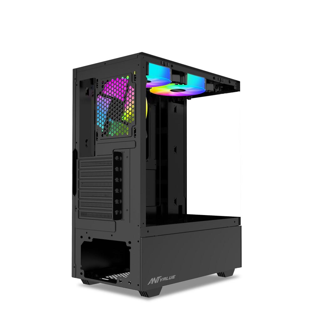 ANT VALUE CV100 ATX Mid Tower Cabinet ( Black ) - 5