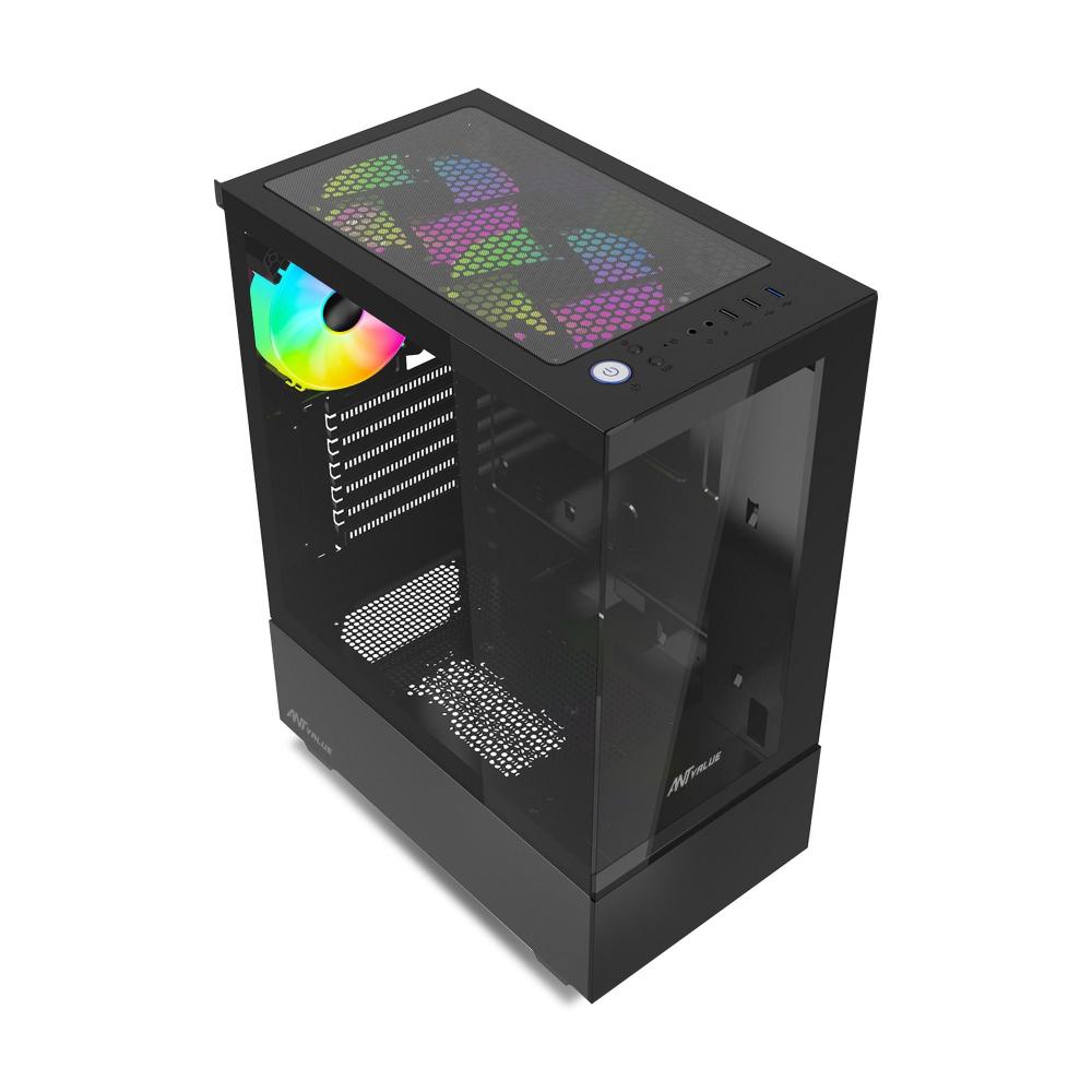ANT VALUE CV100 ATX Mid Tower Cabinet ( Black ) - 3