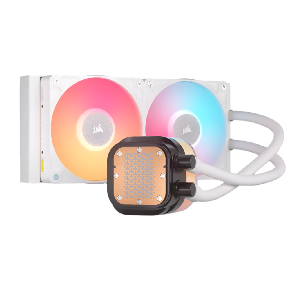 CORSAIR ICUE Link Titan 240 RX ARGB 240mm CPU Liquid Cooler (With LCD Display) ( White ) - 2