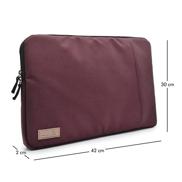 Caselix Vulcan 15.6" laptop Sleeve Case Maroon – TechCure India