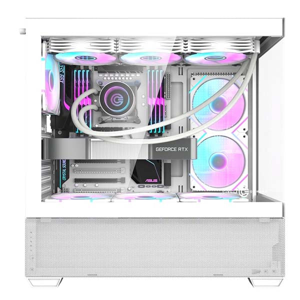 Circle Defender ZX3 ARGB ATX Mid Tower Gaming Cabinet (White) – TechCure India