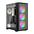 Circle Furious 240 Glass ARGB (ATX) Mid Tower Gaming Cabinet (Black) – TechCure India