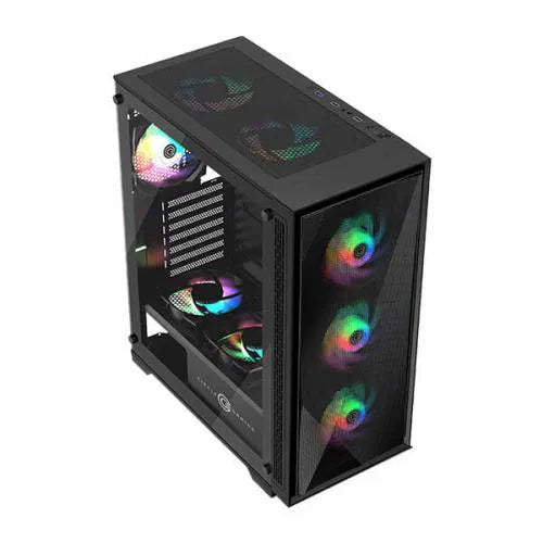 Circle Furious 240 Mesh ARGB (ATX) Mid Tower Gaming Cabinet (Black) – TechCure India