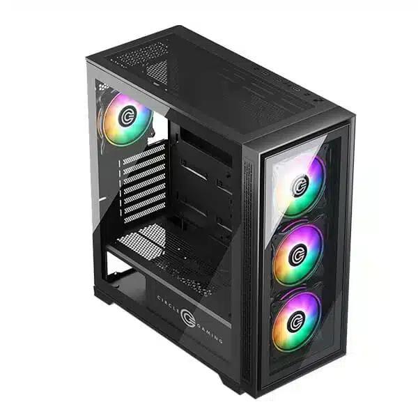 Circle Furious 360 Glass ARGB (Black) – TechCure India