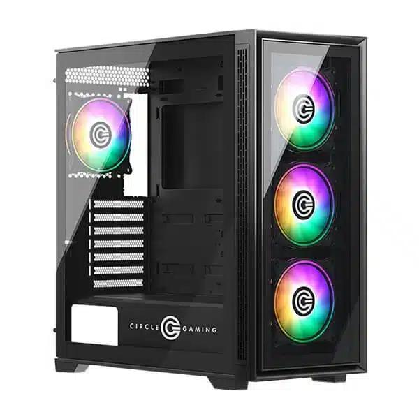 Circle Furious 360 Glass ARGB (Black) – TechCure India