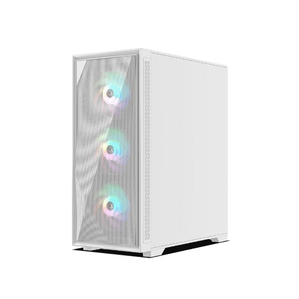 Circle Furious Mesh 240 ARGB Mid-Tower Computer Case Gaming Cabinet - White – TechCure India