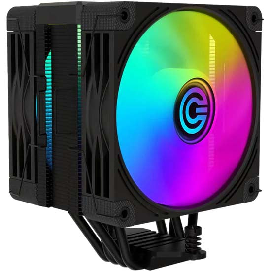 Circle Gaming CG 4P DUO ARGB Black Gaming CPU Cooler – TechCure India