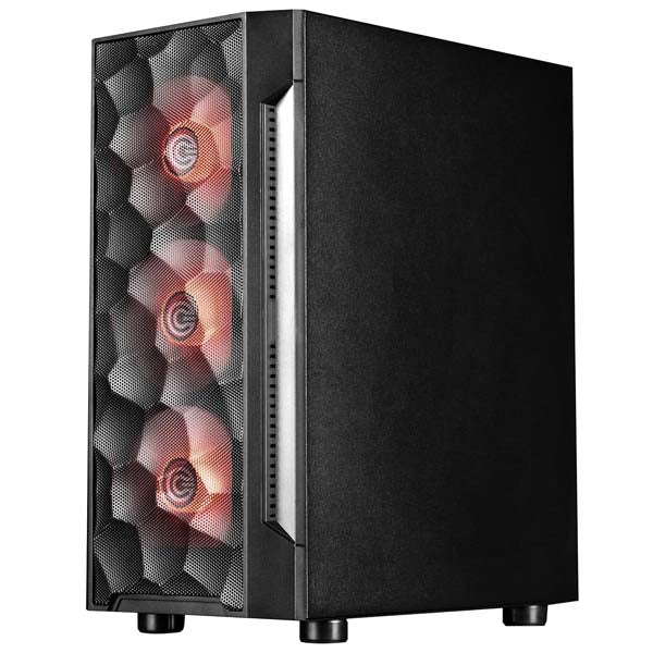 Circle Gladius M3 ATX Mid Tower Gaming Cabinet (Black) – TechCure India