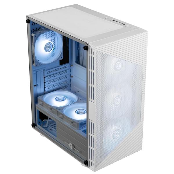 Circle Gladius M4 Mid Tower Case (White) – TechCure India