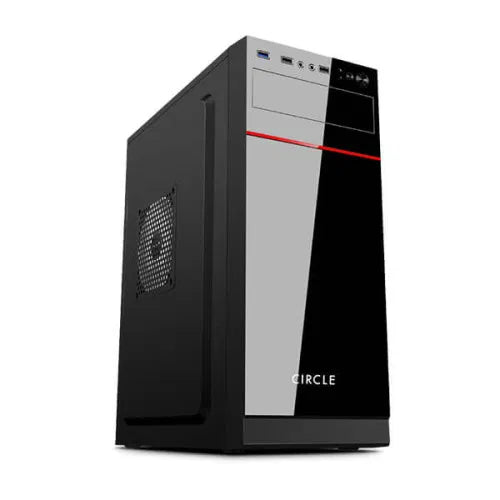 Circle Prime 3.0 with SMPS (ATX) Mid Tower Cabinet (Black) – TechCure India