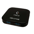 Circle Rootz USB 3.0 4-Port Hub High-Speed Data Transfer (Black) – TechCure India