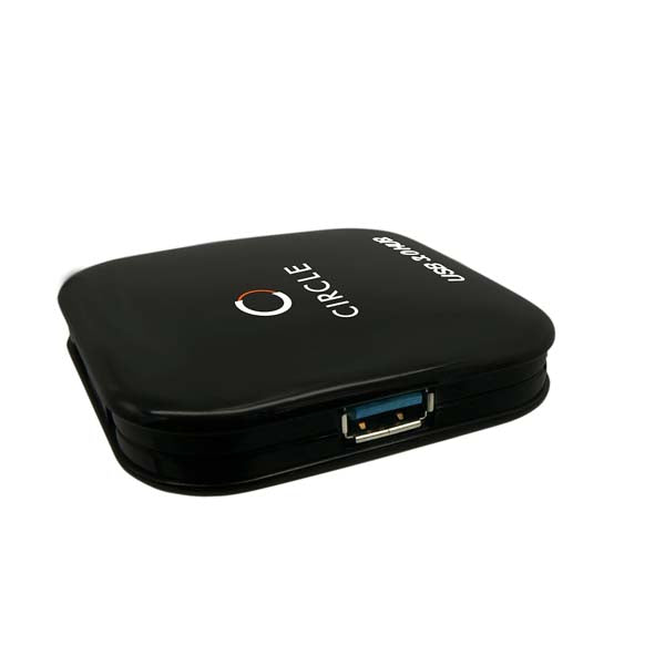 Circle Rootz USB 3.0 4-Port Hub High-Speed Data Transfer (Black) – TechCure India