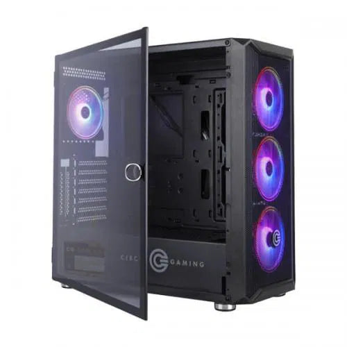 Circle Stealth B1 ARGB (E-ATX) Mid Tower Cabinet (Black) – TechCure India