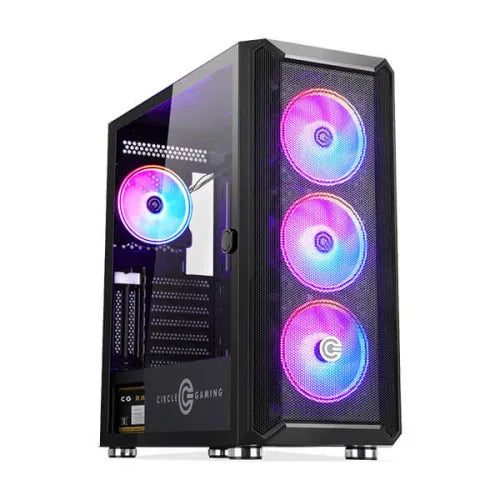 Circle Stealth B1 ARGB (E-ATX) Mid Tower Cabinet (Black) – TechCure India