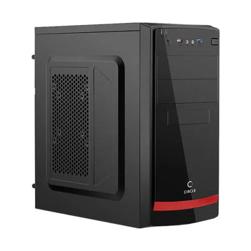 Circle Verve 3.0 with SMPS (M-ATX) Mini Tower Cabinet (Black) – TechCure India