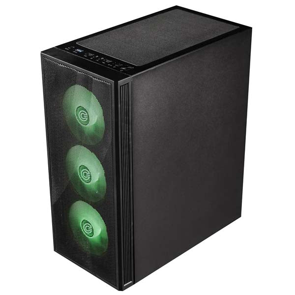 Circle Xtender X1 ATX Mid Tower Gaming Cabinet (Black) – TechCure India