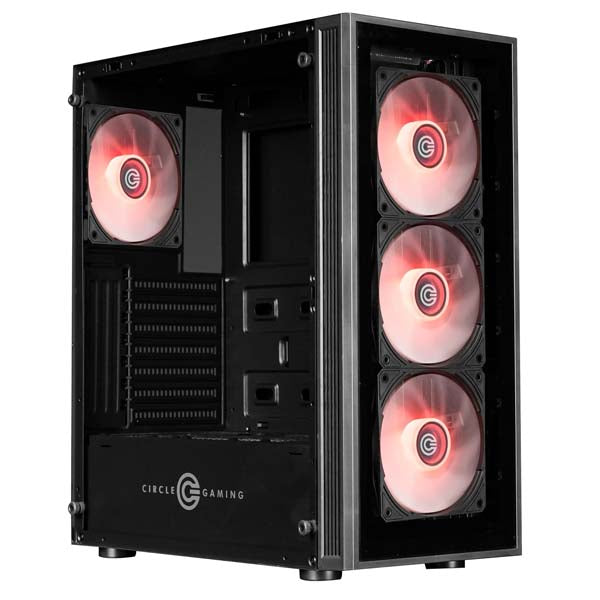 Circle Xtender X2 ATX Mid Tower Gaming Cabinet (Black) – TechCure India