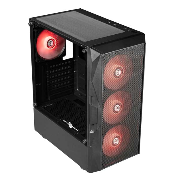 Circle Xtender X4 ATX Mid Tower Gaming Cabinet (Black) – TechCure India