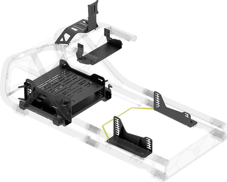 ClubSport GT Cockpit Full Set Bundle (Cockpit Box1, Box2 and Seat only) -BLACK – TechCure India