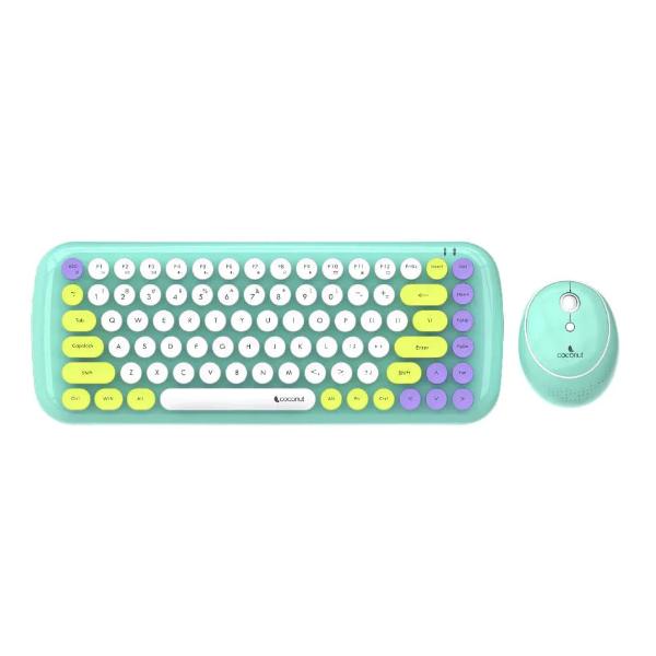 Coconut Bling Retro Wireless Combo, Milk Tea – TechCure India