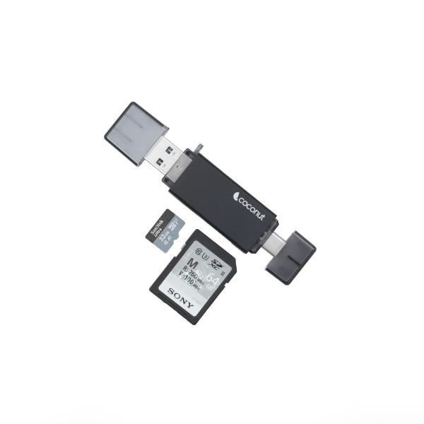 Coconut CR12 USB Type C 3.1 / USB A Card Reader – TechCure India