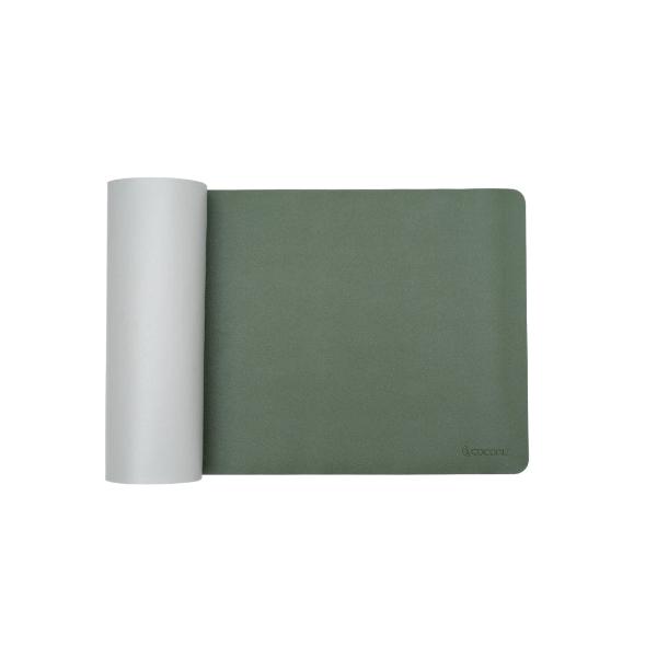 Coconut DM01 Reversible Desktop Mat Vegan PU Leather, Splashproof desk mat, Anti-skid, Anti-Slip, Reversible (Grey+Green) – TechCure India