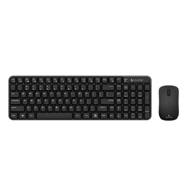 Coconut Desire 2.0 Wireless Compact Combo (Black) – TechCure India