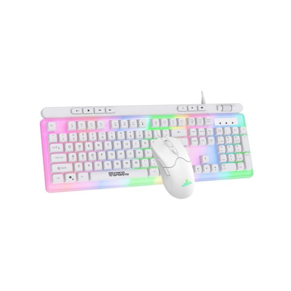 Coconut Force Gaming Keyboard Mouse Combo (White) – TechCure India