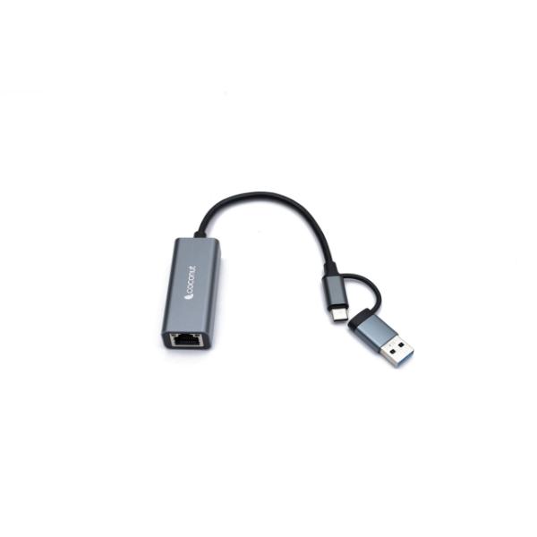 Coconut GLM03 USB/Type C to Giga LAN – TechCure India