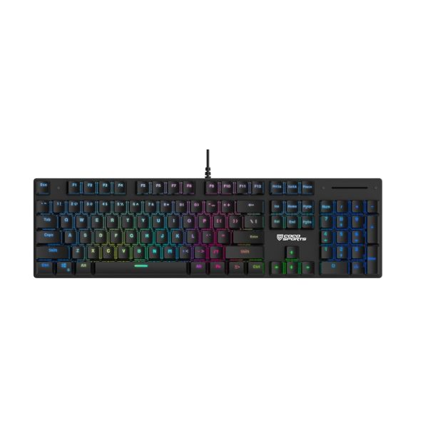 Coconut Hurricane 104 Keys Wired Gaming Keyboard (Black) – TechCure India