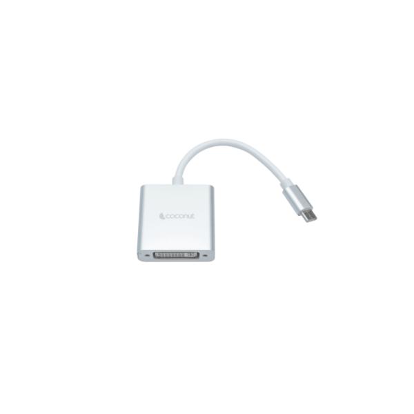 Coconut Type C to DVI Converter Strong Metal Enclosure, High Quality Chipset, Super Portable, 4K Resolution – TechCure India