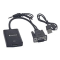 Coconut VGA to HDMI Converter VGA Male to HDMI Female with 3.5MM Audio Jack – TechCure India
